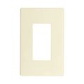 Product Image of Screwless Wallplate, Screwless, Lt. Almond, Decorator Cutout, Single-Gang, Mid-Size, PJS26LA