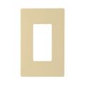 Product Image of Screwless Wallplate, Screwless, Ivory, Decorator Cutout, Polycarbonate, Single- Gang, Mid-Size, PJS26V