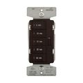 Product Image of Accell Minute Timer, 5, 10, 15, 30, & 60 Minute Default Time Settings, 15A, 120V 5 Button, Brown, PT18M-B