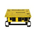 Product Image of Rhinobox Econ Power Distribution Unit, 50A, 2 Devices, Weatherproof, Nema 3R, Yellow, 120/240V, RB300AE