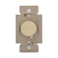 Product Image of Rotary 1000W Dimmer, 120V, 60Hz, 1P Only, Incandescent Or Halogen Loads, Non-Preset, Ivory, RI101-V