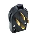 Product Image of Arrow Hart Angled Plug, #10-8 Awg 60A, Dryer, 120/208V, Black, 18-60P, 4-Pole, 4-Wire, 1.00", S19-SP