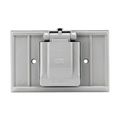 Product Image of Non-Metallic Receptacle Cover, Self-Closing, Surface Mount, Gray, Single Receptacle, Wet, 1-Gang, S1951