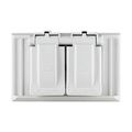 Product Image of Non-Metallic Duplex Receptacle Cover, Self-Closing, Surface Mount, White, 1-Gang, Horizontal, S1952W-SP