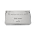 Product Image of Die Cast Aluminum Gfci Or Decorator Cover, Self-Closing, Surface Mount, Gray, Wet, 1-Gang, S1966-SP