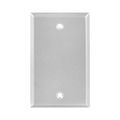 Product Image of Blank Wallplate, Surface Mount, Gray, Blank, Wet, Electrostatically Painted, 1-Gang, S1987