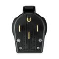 Product Image of Arrow Hart Heavy-Duty Universal Nema Power Plug, #10-4Awg 30A/50A, Dryer, 125/250V, Black, S21-SP