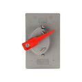 Product Image of Flush Mount Switch Cover, Lockable, Flush Mount, Gray, Toggle Switch, Wet, 1-Gang, Vertical, S2983