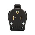 Product Image of Arrow Hart Heavy-Duty Universal Nema Power Plug, #10-6Awg 30A/50A, Dryer 125V, Black, S41-SP