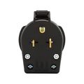 Product Image of Arrow Hart Heavy-Duty Universal Nema Power Plug, #10-6Awg 30A/50A, Dryer, 250V, Black, S42-SP