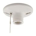 Product Image of Lampholder, Pull Chain, #14-10 Awg, Medium Base, White, 2-Piece, Thermoset, 250V, 660W, S759W-CD-SP