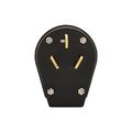Product Image of Arrow Hart Heavy-Duty Universal Nema Power Plug, #10-8Awg 30A/50A, Dryer, 125/250V, Black, S80-SP