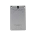 Product Image of Metal Gfci Or Decorator Cover, Gray, Decorator, 1-Gang, Vertical, Electrostatically Painted, S966-50