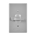 Product Image of Cover With Switch, 3-Way Switch, Surface Mount, Gray, Toggle Switch, Wet, Metal, 1-Gang, S984-SP