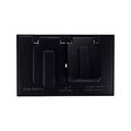 Product Image of 2 Lid Duplex Receptacle Cover, (2) Self-Closing Lids, Surface Mount, Black, 1-Gang, S989BLK