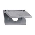 Product Image of Metal Weatherproof Receptacle Cover, Self-Closing, Surface Mount, Gray, 1-Gang, S992-SP