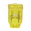 Product Image of Straight Blade Connector, #16 Awg 15A 125V, Translucent Gold, Impact-Resistant, 2-Pole, 2-Wire, SA155GD