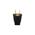 Product Image of Straight Blade Plug, #16 Awg 15A 125V, Black, Impact-Resistant 1-15P, 2-Pole, 2-Wire, SA540