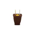 Product Image of Straight Blade Plug, #16 Awg 15A 125V, Brown, Impact-Resistant 1-15P, 2-Pole, 2-Wire, SA540B