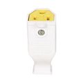 Product Image of Straight Blade Connector, #14 Awg 15A 125V, White, Impact-Resistant 2-Pole 3-Wire, 0.33"" Dia., SA993W