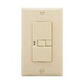 Product Image of Blankface Gfci, Audible Alarm, Self-Test, #14 -10 Awg 20A 125V, Gfci, Ivory 2-Pole 3-Wire, SGFDA20V