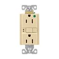 Product Image of Hospital Grade Gfci Receptacle, Self-Test, #14 -10 Awg 15A 125V, Gfci, Ivory, 2-Pole 3-Wire, SGFH15FV