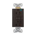 Product Image of Hospital Grade Gfci Receptacle, Self-Test, #14 -10 Awg 20A 125V, Gfci, Brown, 2-Pole 3-Wire, SGFH20FB