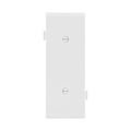 Product Image of Sectional Wallplate, Center Piece, White, Blank Cutout, Polycarbonate, Single- Gang, Mid-Size, STC14W