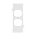 Product Image of Sectional Wallplate, Center Piece, White, Duplex Receptacle Cutout, Single-Gang,Mid-Size, STC8W