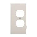 Product Image of Sectional Wallplate, Wallplate, White, Duplex Receptacle, Cutout, Single-Gang, End Piece, STE8W