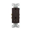 Product Image of Residential Duplex Receptacle, #14-10 Awg 15A 125V, Side & Push, Brown, TR1107-9B