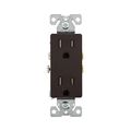 Product Image of Residential Duplex Receptacle, #14-10 Awg 15A 125V, Side & Push, Brown, TR1107B-BOX