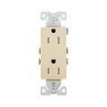 Product Image of Residential Duplex Receptacle, #14-10 Awg 15A 125V, Side & Push, Ivory, TR1107V-BOX