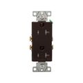 Product Image of Residential Duplex Receptacle, #14-10 Awg 20A 125V, Side Wire, Brown, Impact-Resistant, Pvc Body, TR1307B-BOX