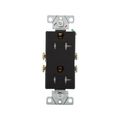 Product Image of Residential Duplex Receptacle, #14-10 Awg 20A 125V, Side Wire, Black, Impact-Resistant, Pvc Body, TR1307BK-BOX