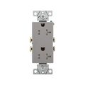 Product Image of Residential Duplex Receptacle, #14-10 Awg 20A 125V, Side Wire, Gray, Impact-Resistant, Pvc Body, TR1307GY-BOX