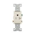 Product Image of Commercial Single Receptacle, #14-10 Awg 20A 125V, SideWire, Light Almond, Impact-Resistant, TR1877LABXSP