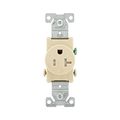 Product Image of Commercial Single Receptacle, #14-10 Awg 20A 125V, SideWire, Ivory, Impact-Resistant, TR1877V-BXSP
