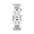 Product Image of Residential Duplex Receptacle, #14-10 Awg 15A 125V, SideAnd Push, Impact-Resistant, Pvc Body, TR270-9W