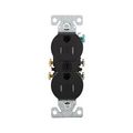 Product Image of Residential Duplex Receptacle, #14-10 Awg 15A 125V, SideAnd Push, Black, TR270BK