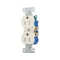 Product Image of Residential Duplex Receptacle, #14-10 Awg 15A 125V, SideAnd Push, Light Almond, TR270LA-BOX