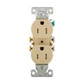 Product Image of Residential Duplex Receptacle, #14-10 Awg 15A 125V, SideAnd Push, Ivory, Impact-Resistant, TR270V-BOX