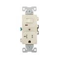 Product Image of Commercial Combo Switch,Auto-Grnd, #14-#12Awg 120V Switch, 125V Recept, LightAlmond, TR291LA