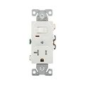 Product Image of Commercial Combo Switch,Auto-Grnd, #14-#12Awg 20A, 20A Recept, 120V Switch, 125V Recept, White, TR291W