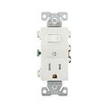 Product Image of Commercial Combo Switch, Auto-Grnd, #14-#12 Awg 15A, 120V Switch, 125V Recept, White, 3-Way, TR293W