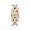 Product Image of Residential Duplex Receptacle, #14-10 Awg 20A 125V, SideWire, Ivory, Impact-Resistant, Pvc Body, TR370V-BOX