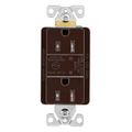 Product Image of Tvss Receptacle, Led Indicat, #14-#10 Awg 15A, Bk & Sd Wire, 840J, 2 Recept, Brown, TR5260BS-SP-L