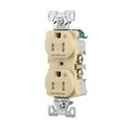Product Image of Arrow HartIndustrial Duplex Receptacle, Dual Control, #14-10 Awg 15A 125V, Ivory, 2-Pole, TR5262CDV