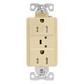 Product Image of Tvss Receptacle, Led Indicat & Alarm, #14-#10 Awg 15A, 840J, Ivory, Straight Blade, TR5262VS-SP-L
