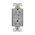 Product Image of Tvss Receptacle, Led Indicat, #14-#10 Awg 20A, Bk & Sd Wire, 840J, 2 Recept, Gray, TR5360GYS